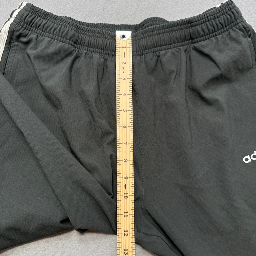 Adidas Track Pants Men's XL Black White 3-Stripe Straight Leg Athletic Training - Picture 5 of 8
